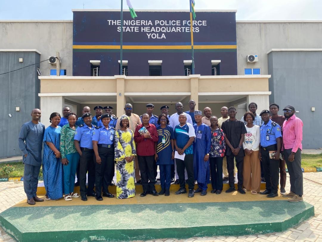 A Toko Academy cohort together at the end of a programme in Yola