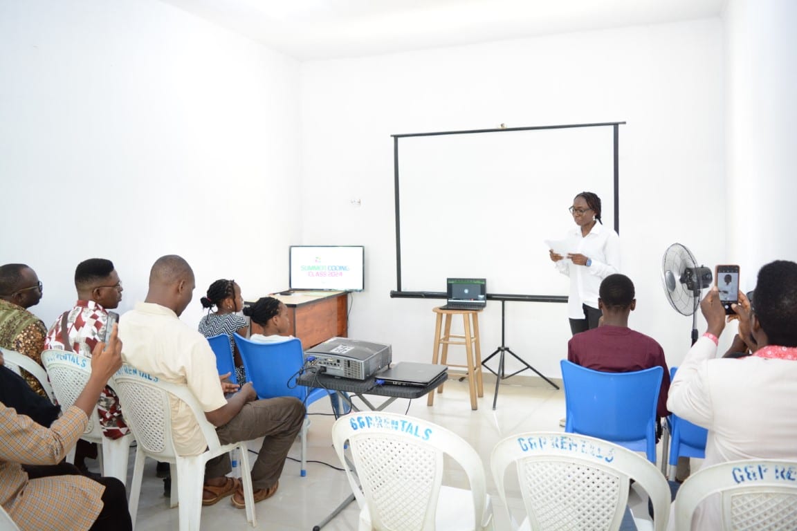 A class in progress at Toko Academy