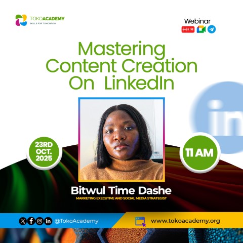 Flyer of Mastering Content Creation on LinkedIn with Miss Bitwul Dashe